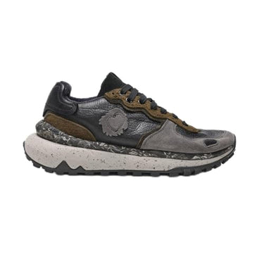 Satorisan - Men's Casual Sneakers - Chacrona Metta - Vintage Leather Sports Shoes Comfortable, Sustainable, and Durable - Color Black - on Sale